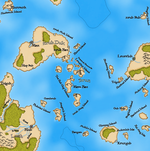 World Islands Map Image1
