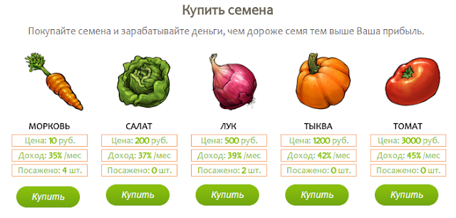 Маркетинг Profit-vegetables.ru игра без баллов