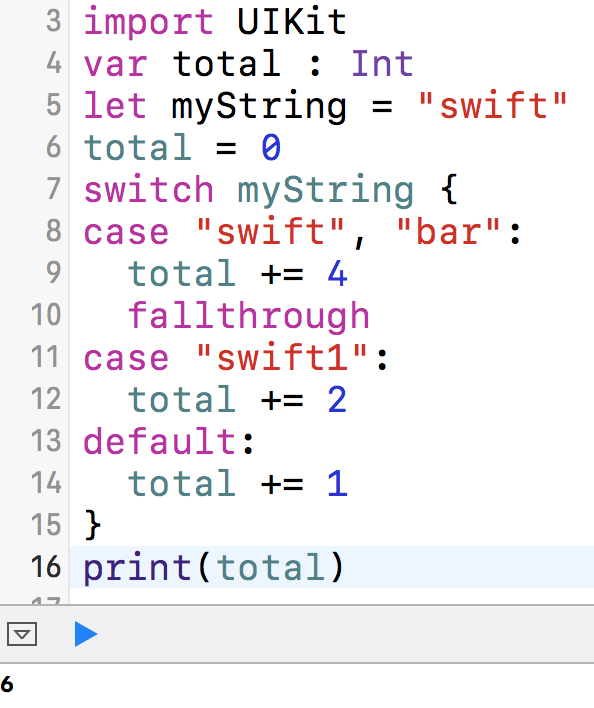 Code in Swift Conditional Statements In Swift3.0