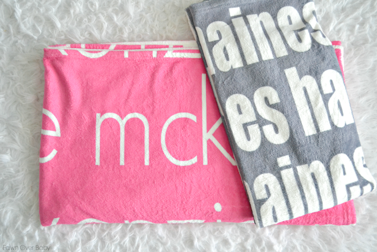 18 BABY BLANKET WITH NAME ALL OVER AUSTRALIA