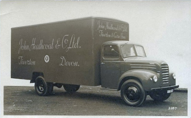 Postcard of Heathcoat Lorry