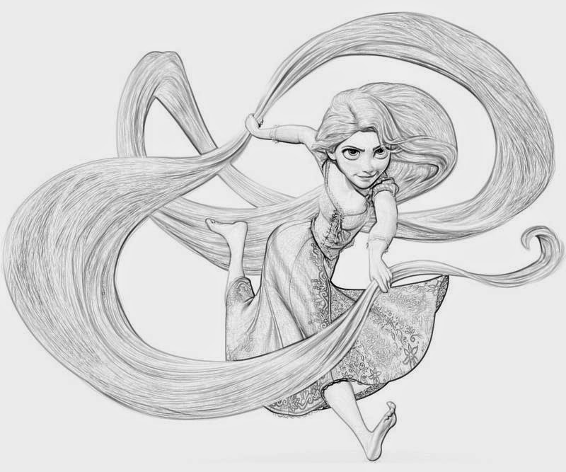 Tangled Rapunzel coloring.filminspector.com