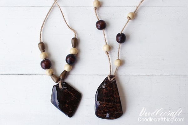 Make a high gloss resin coconut shell necklace for a natural and tropical look. Turn ordinary pieces of coconut shells into glossy and stunning jewelry.