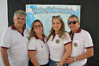 Comemoração dos aniversáriantes do mês no Lions Clube de Macau