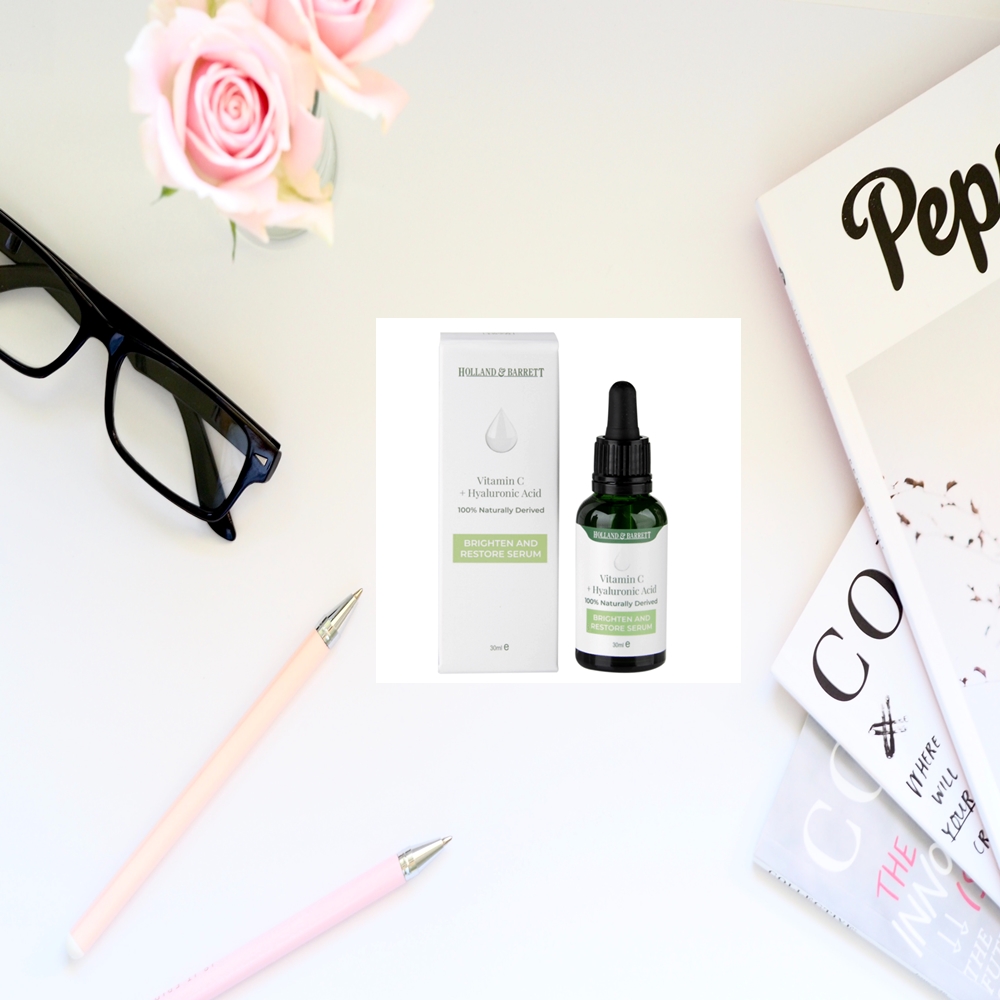 Holland & Barrett Vitamin C + Hyaluronic Acid Serum.
