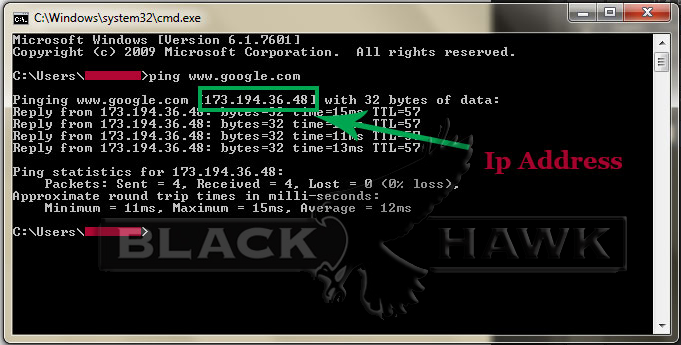 Finding ip address using cmd black hawk