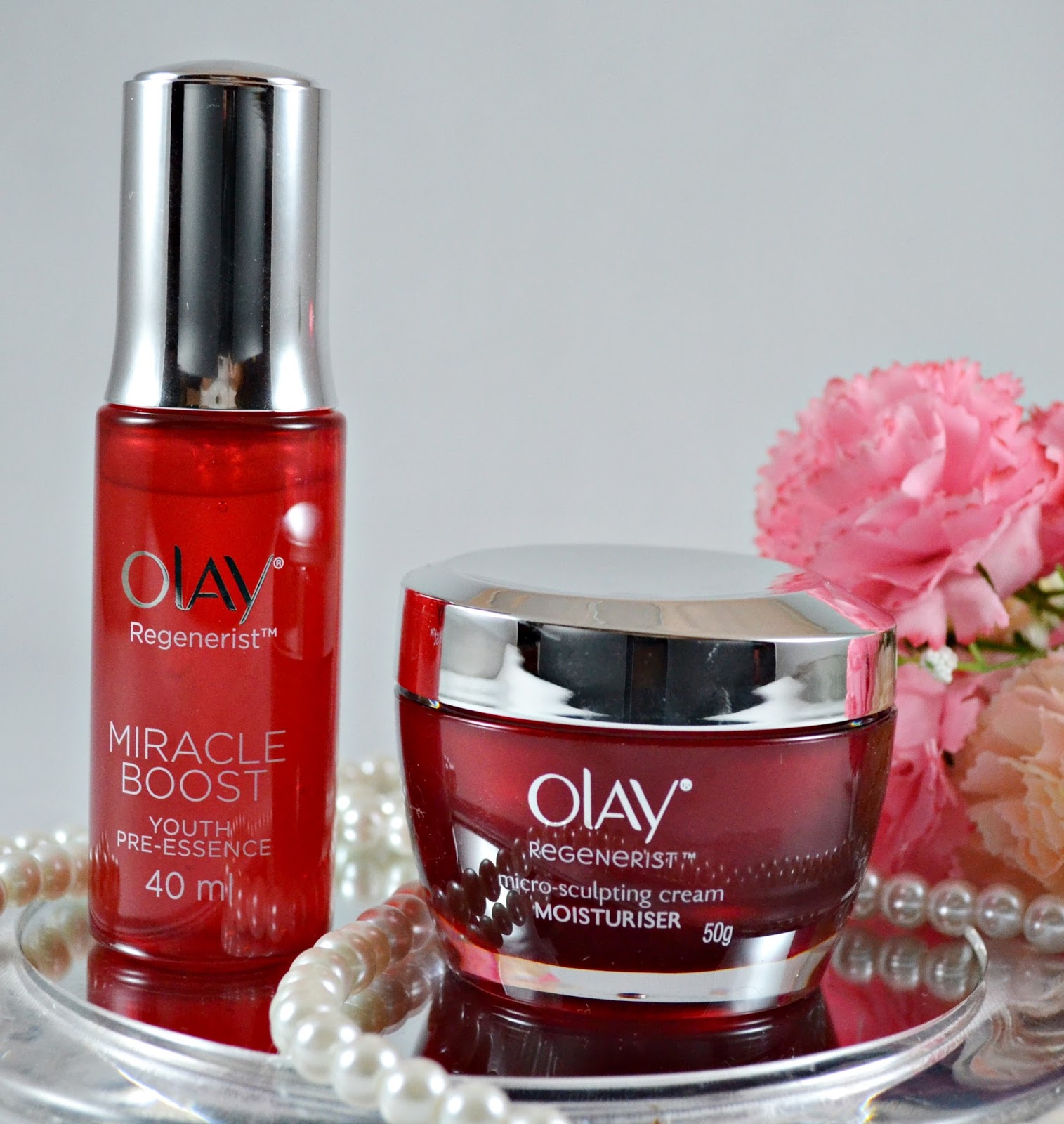 Product Review Olay Regenerist Miracle Boost and MicroSculpting Cream