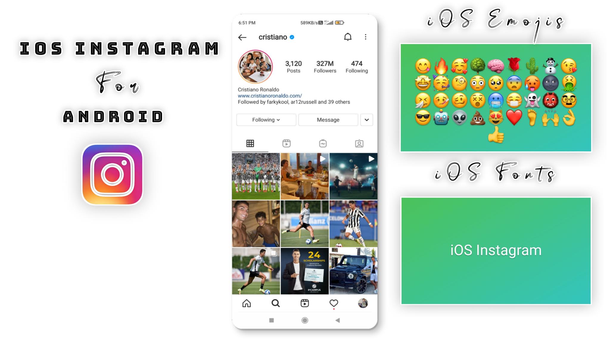 IOS font Instagram for Android
