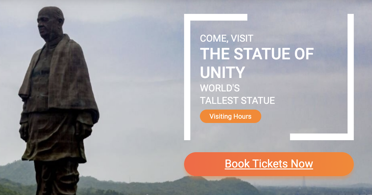 Statue of Unity Tickets Price List 20222023 River Rafting, Jungle