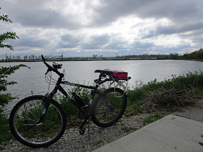 Bike at lake