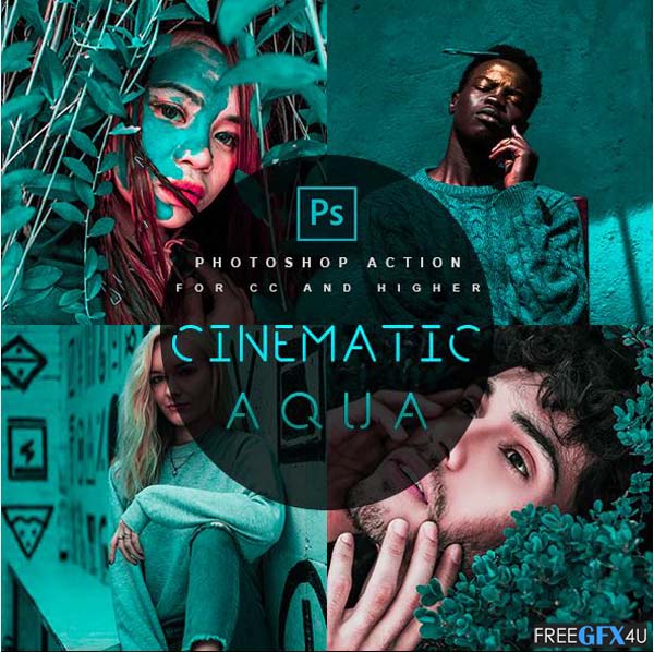 Cinematic Aqua Photoshop Action