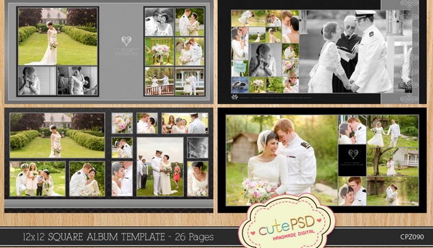 wedding album template