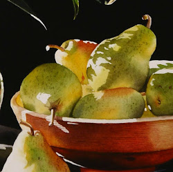 still painting pears watercolor fruit watercolour paintings artists bowl pear watercolors bowls flowers realism contemporary drawing water jacquelinegnott techniques easy