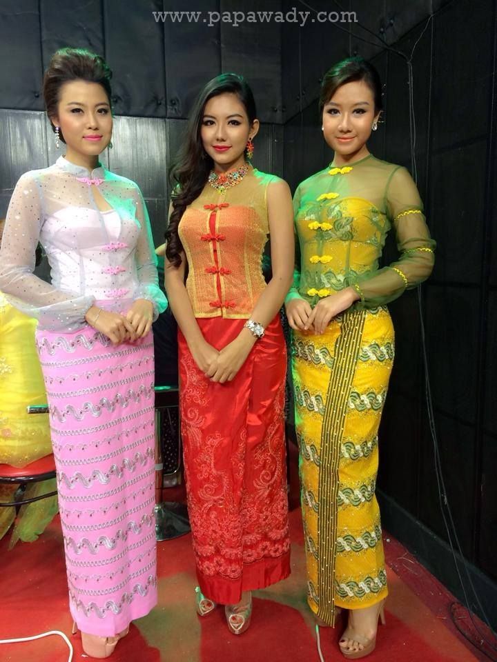 Bamar, Mon, Wa, Palaung, Shan, Khamti. shan traditional clothes. 