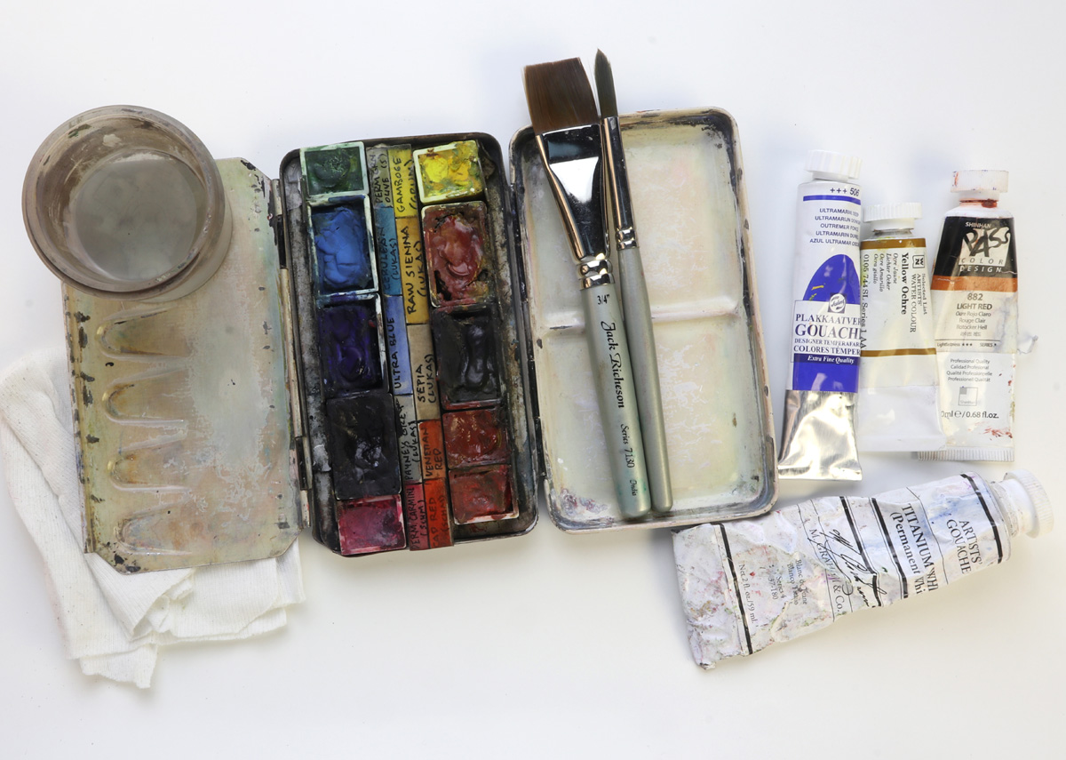 Gurney Journey: Gouache Tests: Consistency, Smell, and 'Re