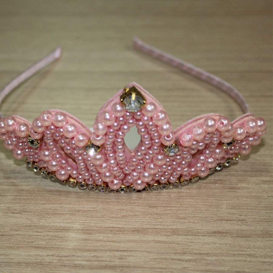 Tiara Coroa de Pérolas Tiaras de Princesas