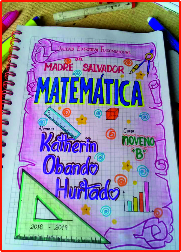 Material Educativo 40 Diseños Para Caratulas Para Matemática Fáciles
