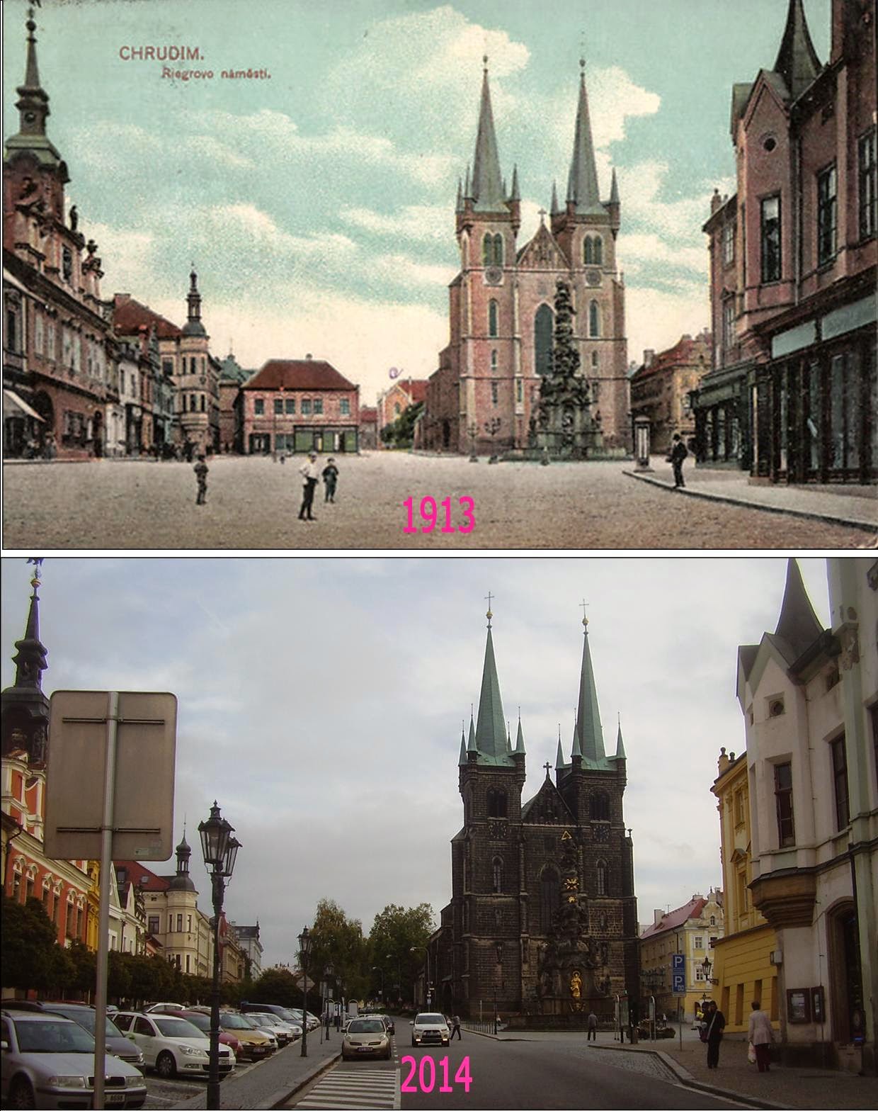 Přehled srovnávacích fotek CHRUDIM 1 (Pardubický kraj)