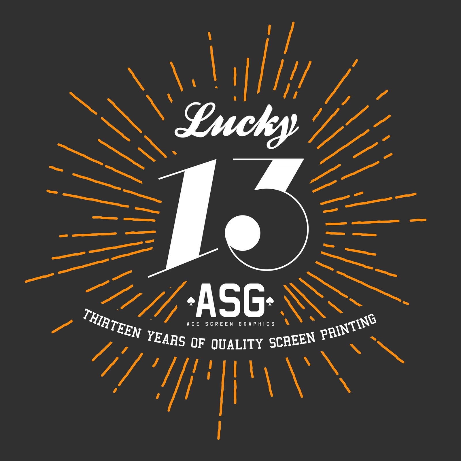 Ace Screen Graphics Lucky 13 year anniversary T-shirt design | The ...