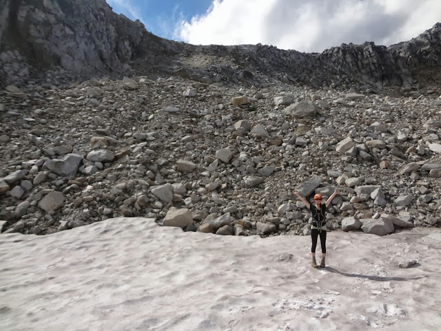 Col between Mt. Gandalf and Mt. Aragorn, Descent