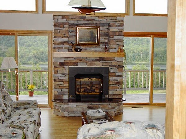 Stone fireplaces ideas for a cheap nature inspired home
