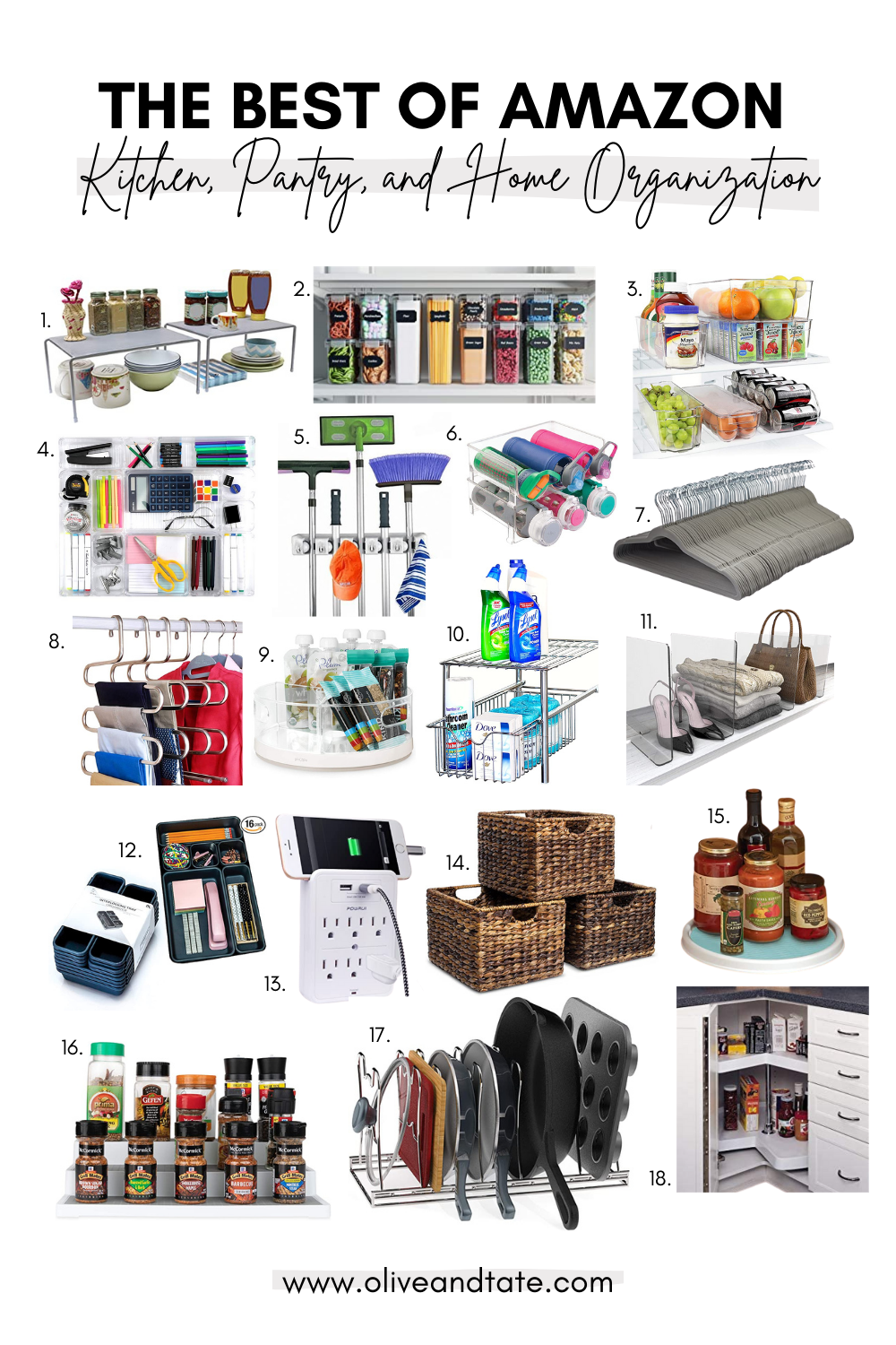 The Best of Amazon Kitchen, Pantry and Home Organization Olive and Tate