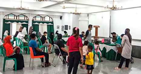 Koramil Kota Bekasi dan Satgas Covid Desa Bojong Kulur  Gelar Vaksinasi
