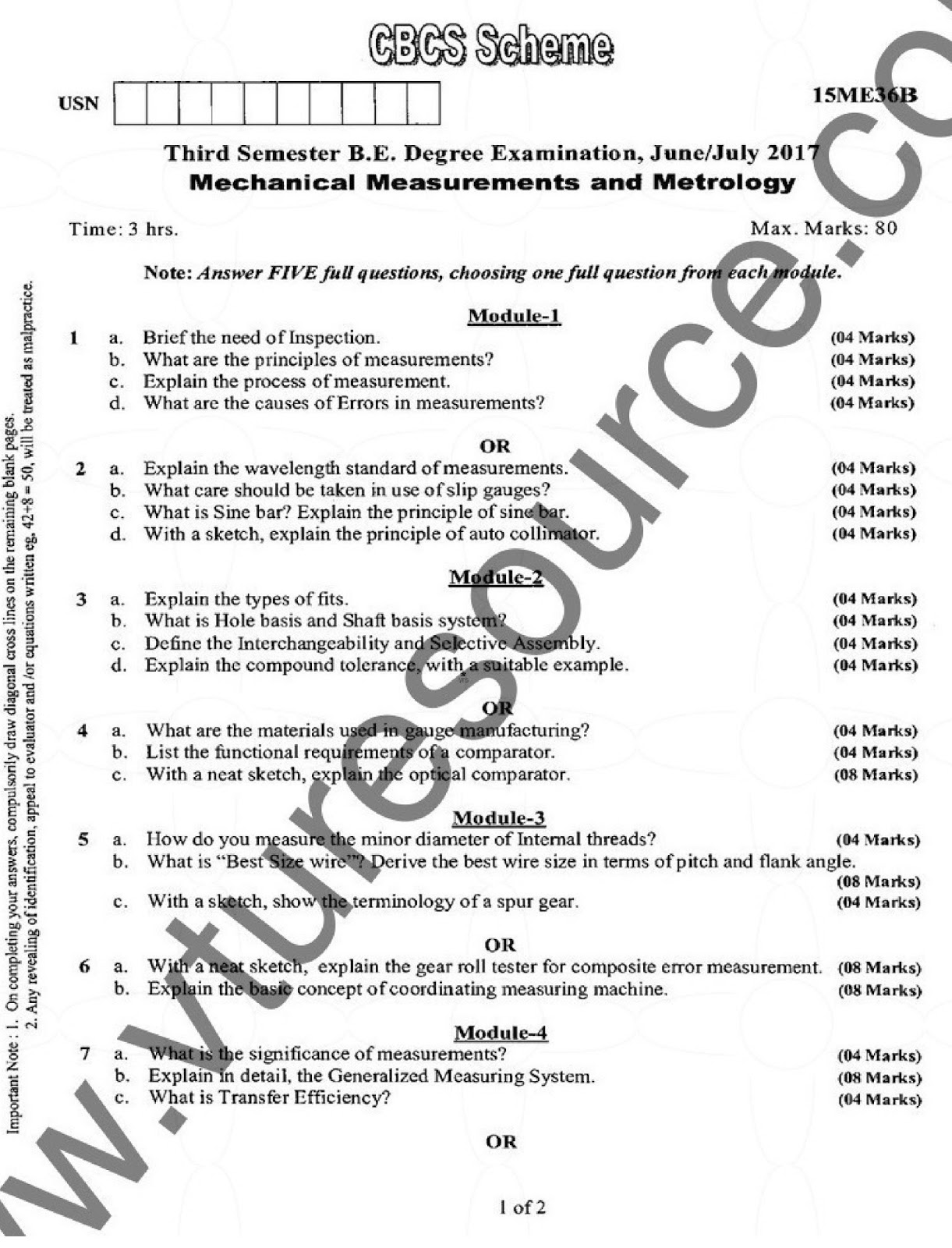 operations research vtu question papers