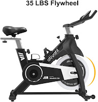 ATIVAFIT Indoor Cycle with 35 lbs flywheel, belt drive & adjustable friction resistance,  image