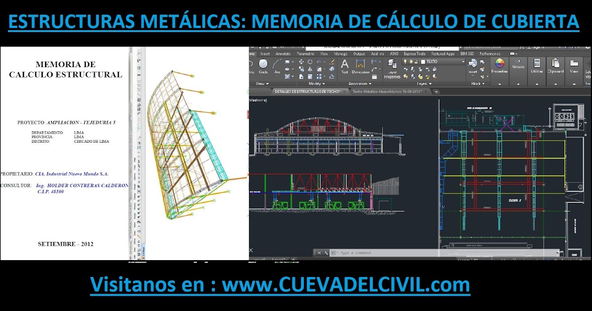 Estructuras Metálicas: Memoria de Cálculo de Cubierta (Ampliación)