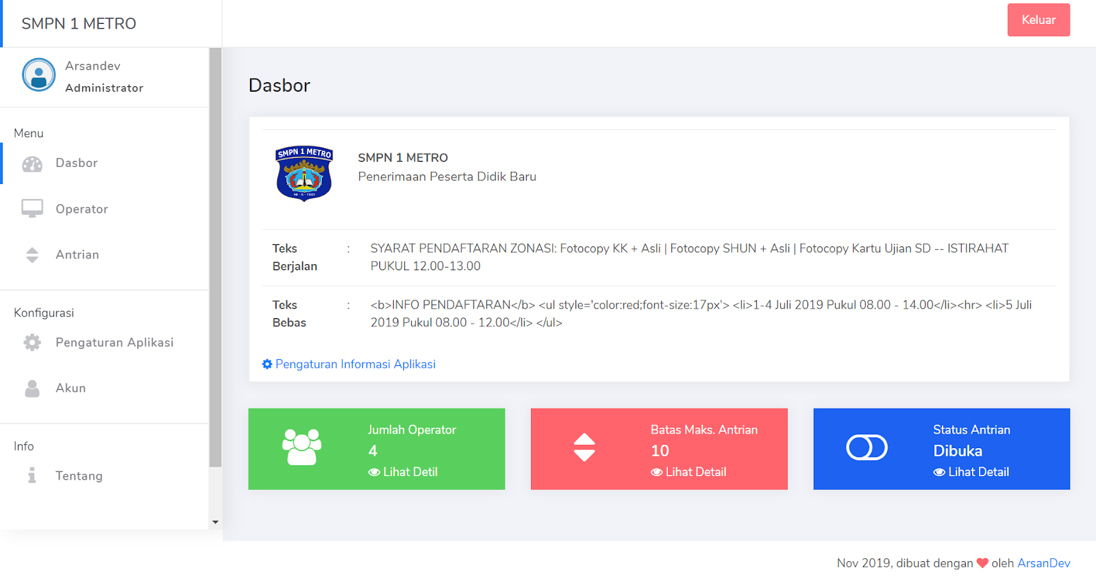 Aplikasi Antrian Berbasis Web Realtime & Full UI (Download) - Teziger Blog