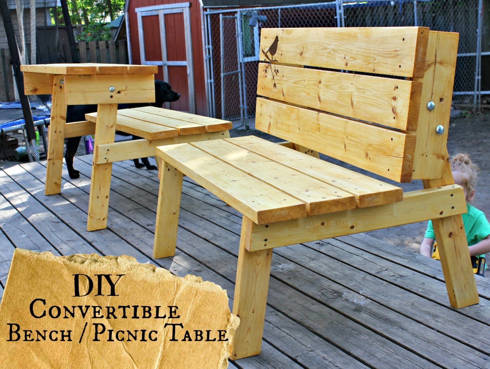 The Good Kind of Crazy: Convertible Bench/Picnic Table you ...
