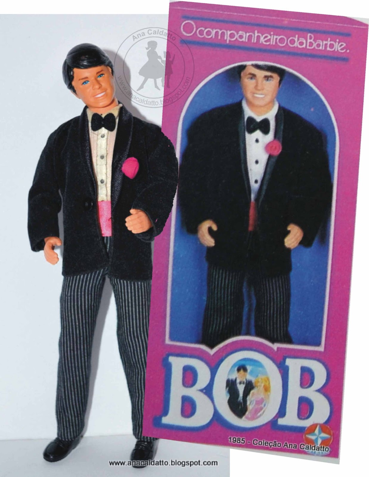 Ana Caldatto Chegada do Boneco Ken / Bob ao Brasil 1984