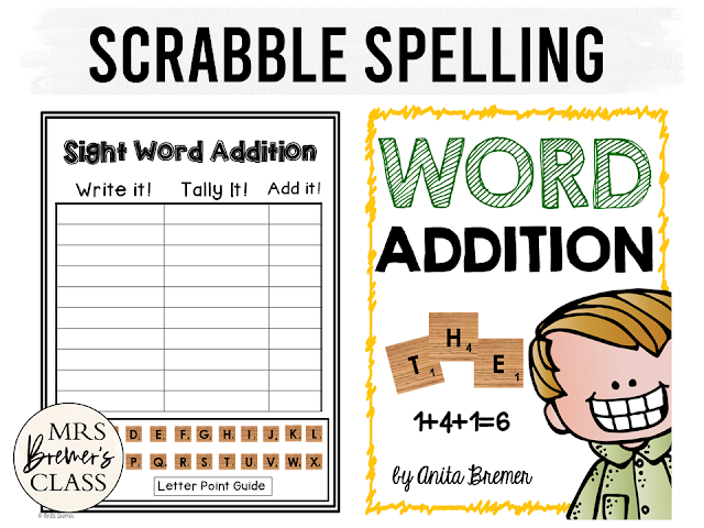 Scrabble Spelling activities for ANY words