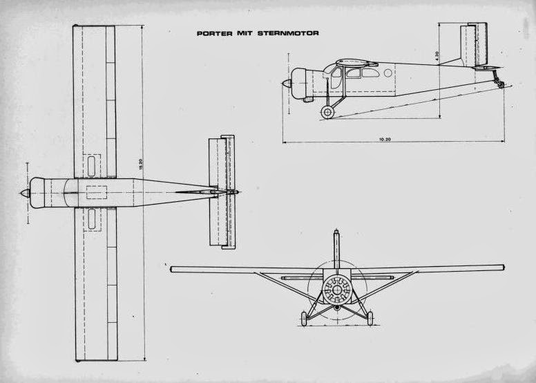 Pilatus pc 6 porter чертежи
