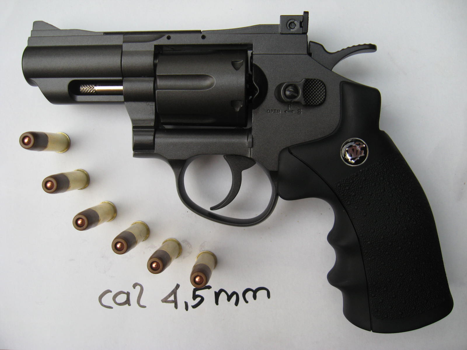 Air Soft Gun Revolver 2.5" Cal 4,5mm