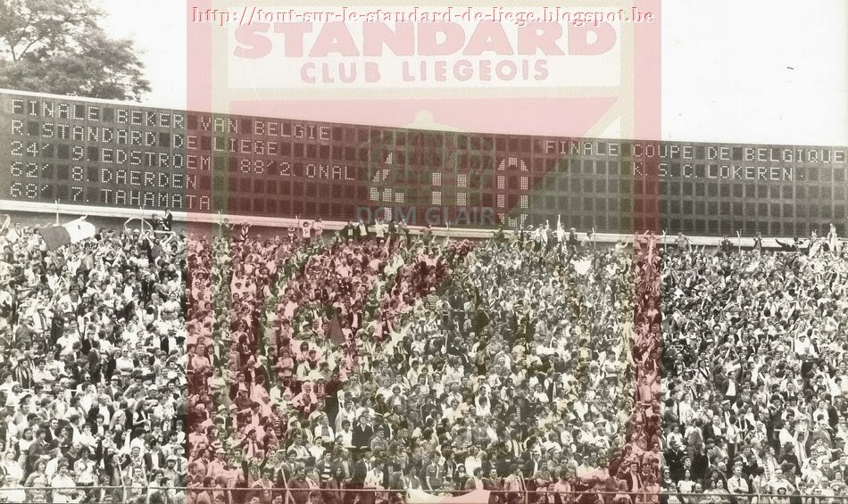 Le Standard de Liège d'hier à aujourd'hui 07/06/1981 finale Coupe de