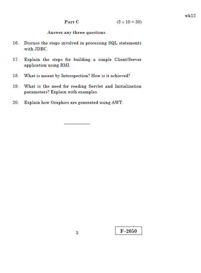 Alagappa University M.Sc.,(CS)-ADVANCED JAVA PROGRAMMING APRIL 2019 ...