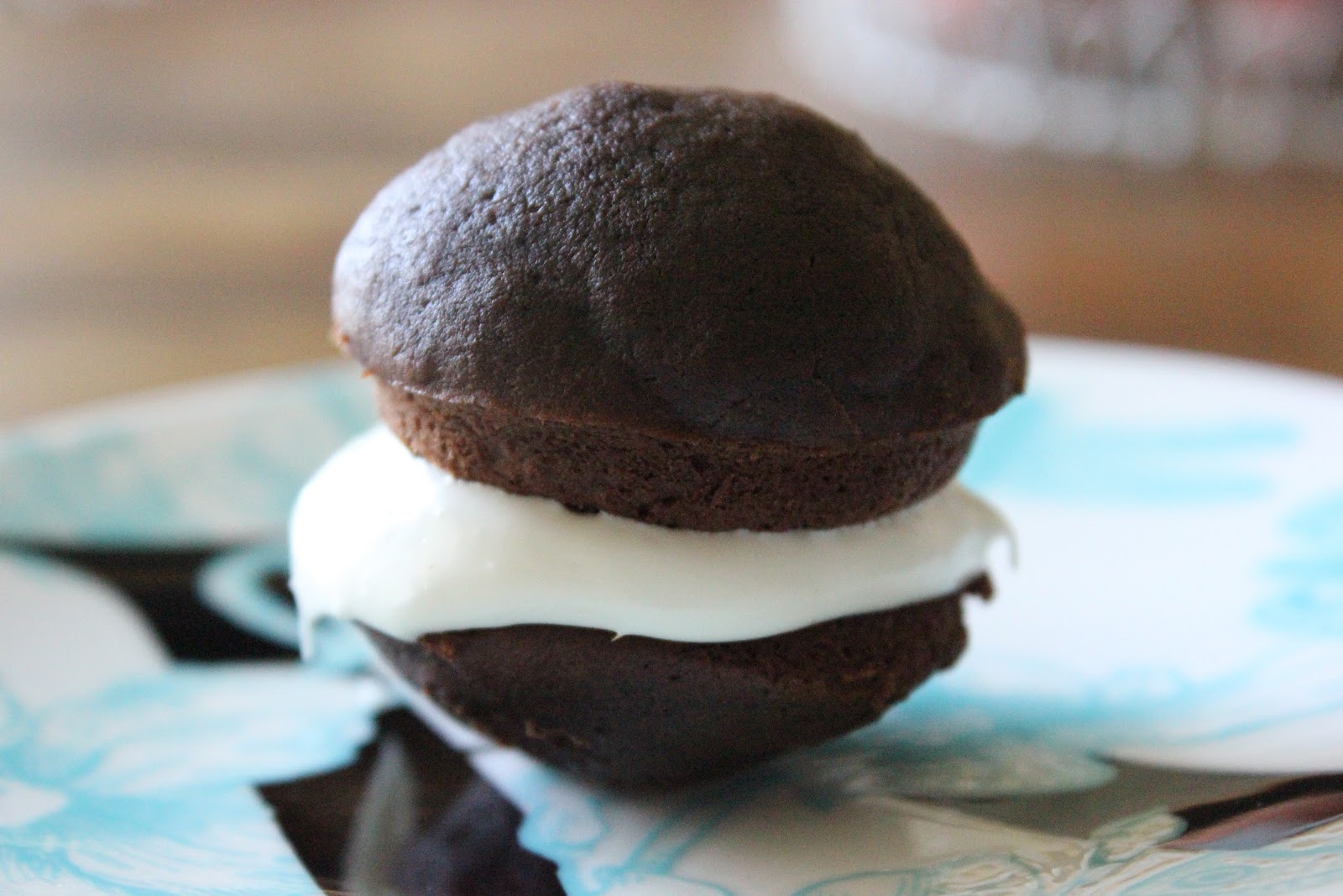 Chocolate Whoopie Pies w/ Marshmallow Filling