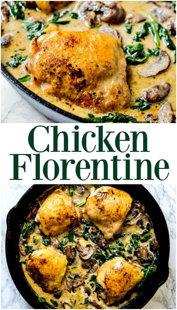 Keto Chicken Florentine in a Skillet Recipe Delicious Family Recipes