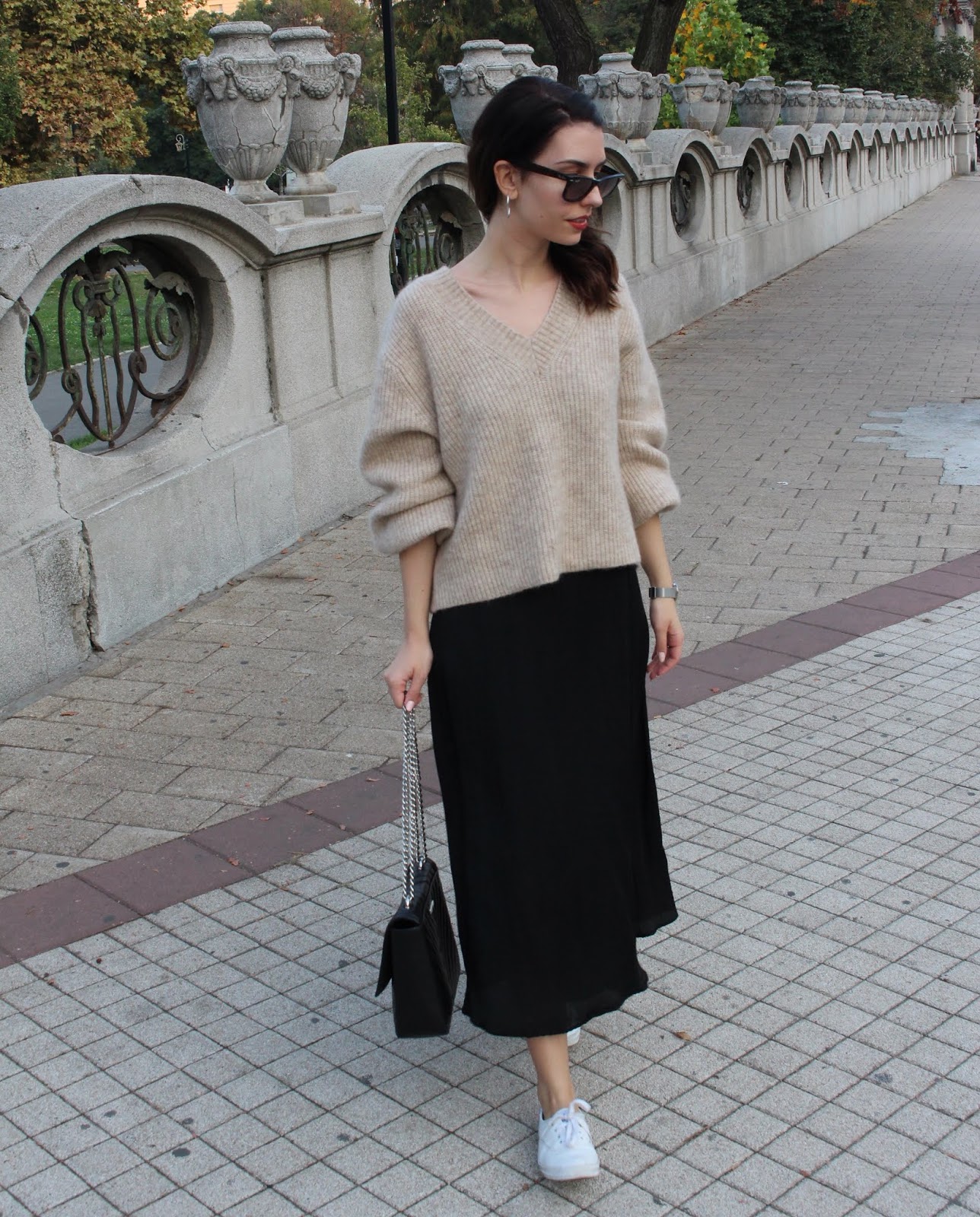 Chunky sweater/slip dress | BEAUTY FINE PRINT
