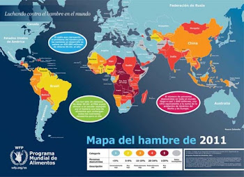en el mapa del hambre de la ONU Bolivia figura con rojo