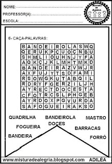 Leitura e interpretação alfabetização,bandeira de São João