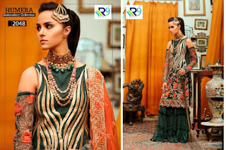 R9 Designer Humera Embroidery pakistani Suits