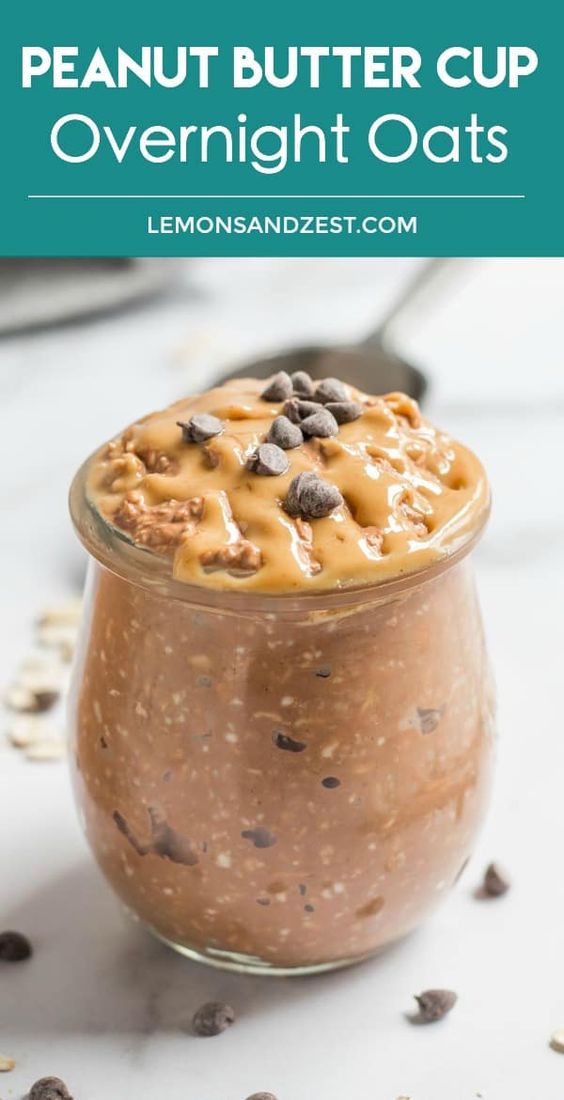 Chocolate Peanut Butter Overnight Oats - Easy Recipe Tasty