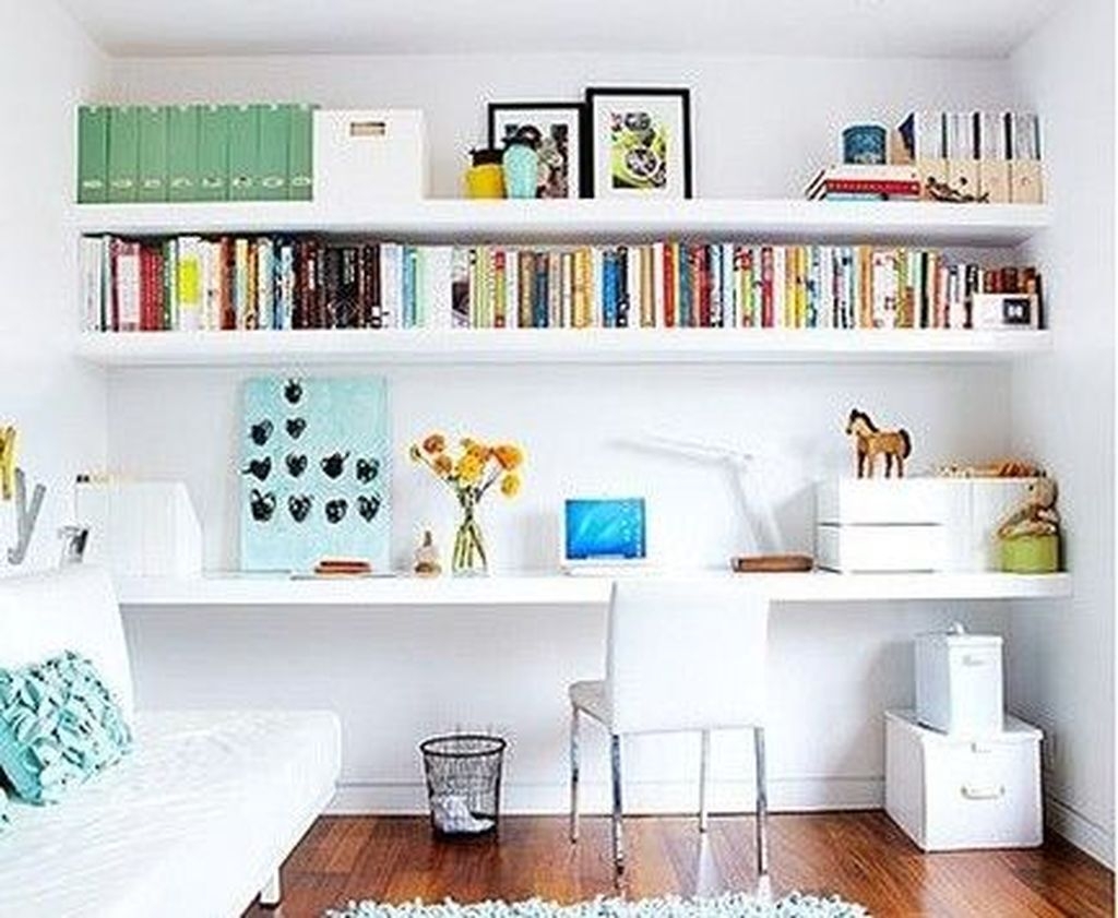 45+ Smart Office Shelf Decor Ideas