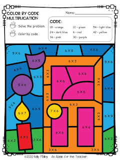 Las Posadas Multiplication Color By Number Door Color
