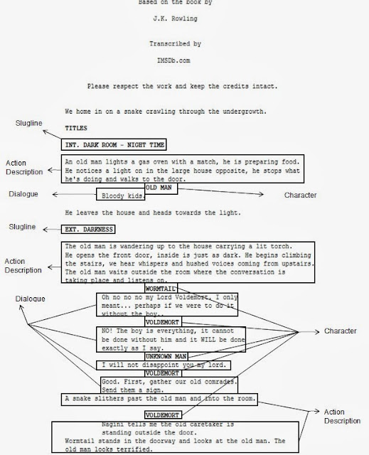 Script: Labelled Harry Potter Script