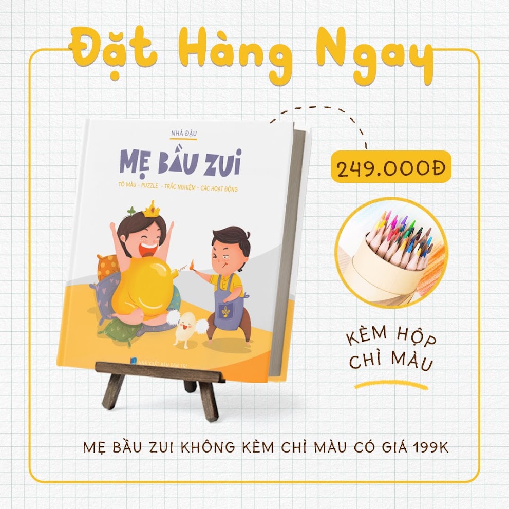 [A116] Công dụng tuyệt vời của sách tô màu Mẹ Bầu Zui đối với Mẹ và Bé