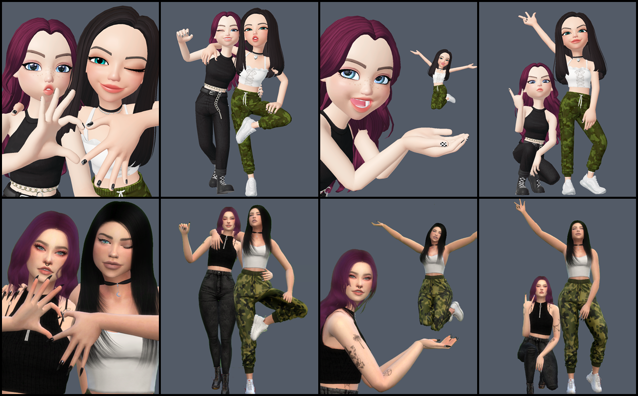 DarkMoon: Friends Poses #4
